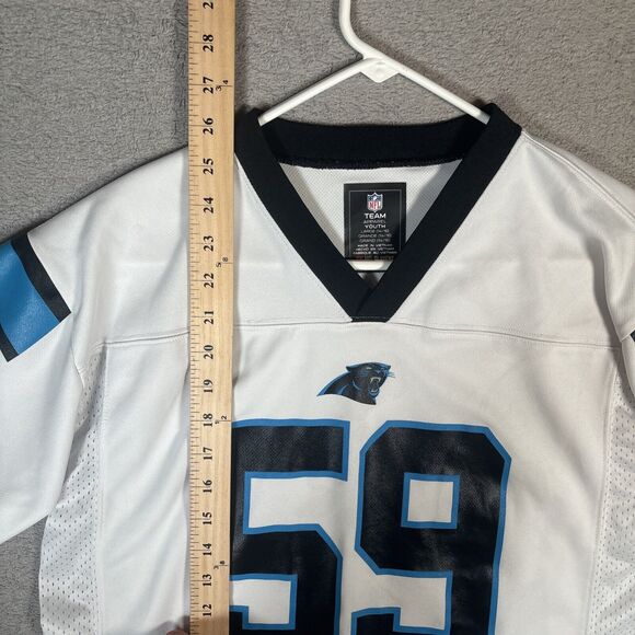 NFL Team Apparel Carolina Panthers Jersey Youth Size Large #59 Luke Kuechly - Picture 6 of 10
